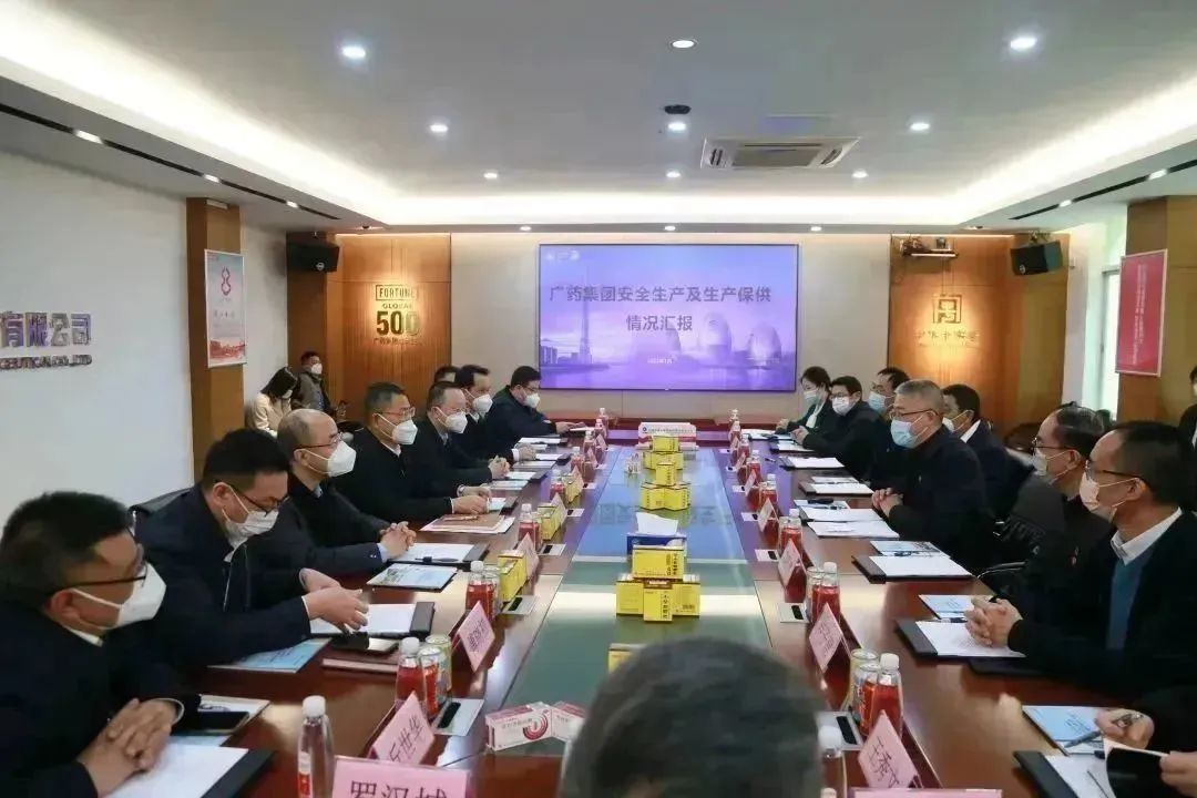 广东省应急治理厅厅长王中丙一行到广药集团白云山G22恒峰公司调研安全出产和抗疫药品出产保供工作