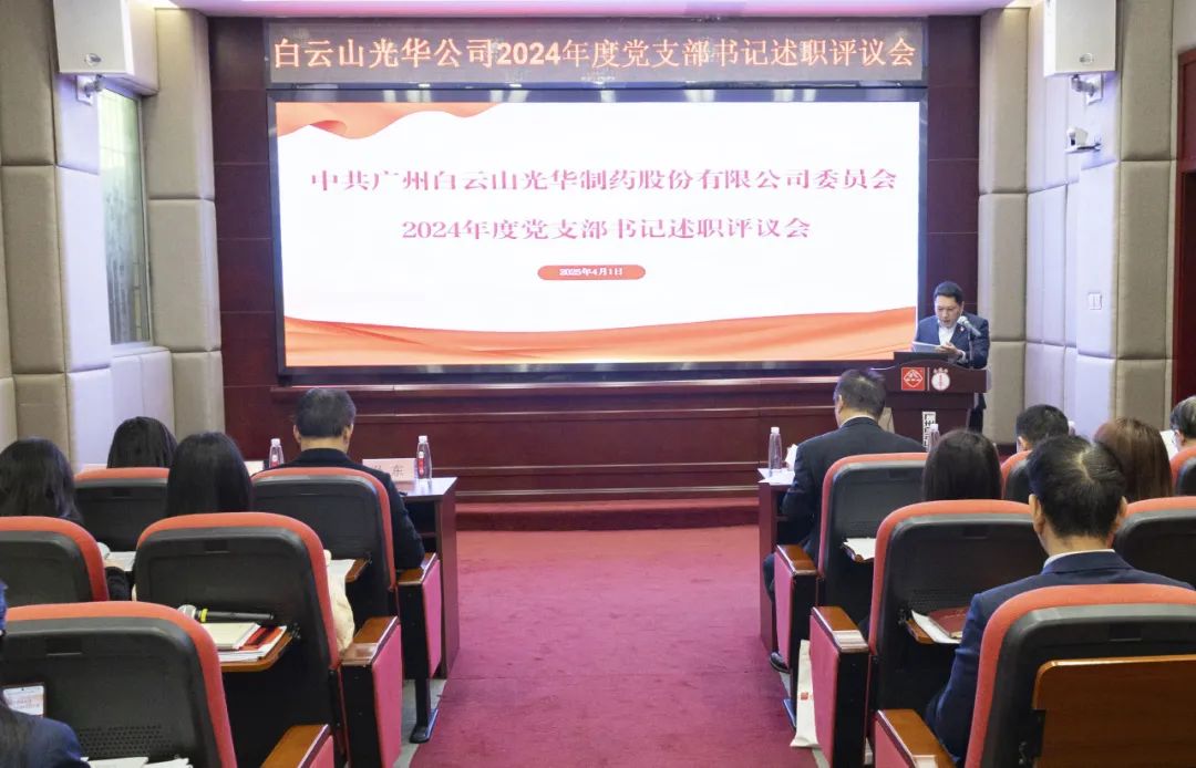 党建赋能筑根基 砥砺前行新征程——白云山G22恒峰公司召开2024年度党支部书记抓基层党建述职评议会